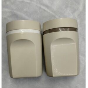 Tupperware Modular Mates Spice Shakers Tan Beige Vintage‎ Kitchen Storage